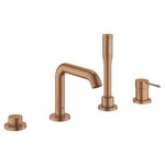 Grohe Grohe Essence New afdekset 4-gats badrandcombinatie warm Sunset Geborsteld