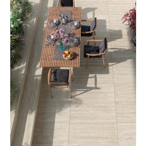 Mirage Mirage Elysian EY07 travertino light spazzolata wandtegel 120x278 cm