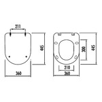 Creavit Creavit Freedom toiletzitting softclose met quick-release wit glans