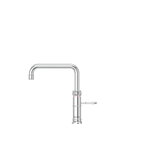 Quooker Classic Fusion square kokendwaterkraan opbouw uitloop draaibaar met Pro3 reservoir Chroom Quooker Quooker Classic Fusion square kokendwaterkraan opbouw uitloop draaibaar met Pro3 reservoir Chroom