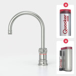 Quooker Classic Nordic round kokendwaterkraan opbouw uitloop draaibaar met Combi reservoir & Cube reservoir RVS Quooker Quooker Classic Nordic round kokendwaterkraan opbouw uitloop draaibaar met Combi reservoir & Cube reservoir RVS