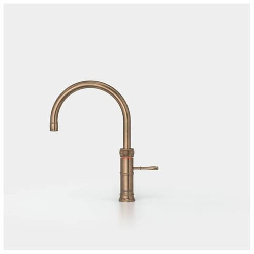 Quooker Classic Fusion round kokendwaterkraan opbouw uitloop draaibaar met Combi+ reservoir Messing patina Quooker Quooker Classic Fusion round kokendwaterkraan opbouw uitloop draaibaar met Combi+ reservoir Messing patina