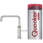 Quooker Classic Fusion square kokendwaterkraan opbouw uitloop draaibaar met Combi+ reservoir RVS Quooker Quooker Classic Fusion square kokendwaterkraan opbouw uitloop draaibaar met Combi+ reservoir RVS