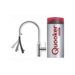 Quooker Quooker Flex keukenkraan koud, warm en kokend water inclusief uittrekbare uitloop met Combi+ reservoir Chroom