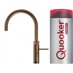 Quooker Fusion Round keukenkraan koud, warm en kokend water met COMBI reservoir Messing patina Quooker Quooker Fusion Round keukenkraan koud, warm en kokend water met COMBI reservoir Messing patina