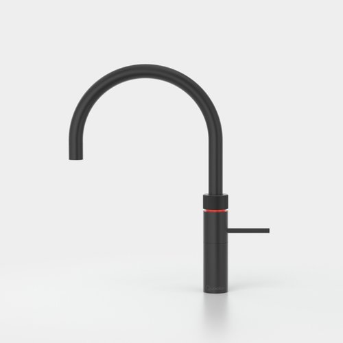 Quooker Fusion round kokendwaterkraan opbouw uitloop draaibaar met Combi+ reservoir & Cube reservoir Zwart Quooker Quooker Fusion round kokendwaterkraan opbouw uitloop draaibaar met Combi+ reservoir & Cube reservoir Zwart