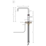 Quooker Fusion Square keukenkraan koud, warm en kokend water met COMBI reservoir Messing patina Quooker Quooker Fusion Square keukenkraan koud, warm en kokend water met COMBI reservoir Messing patina