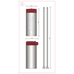 Quooker Nordic round kokendwaterkraan opbouw uitloop draaibaar met Combi+ reservoir Chroom Quooker Quooker Nordic round kokendwaterkraan opbouw uitloop draaibaar met Combi+ reservoir Chroom