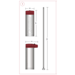 Quooker Nordic round kokendwaterkraan opbouw uittrekbare met Pro3 reservoir & Cube reservoir Chroom Quooker Quooker Nordic round kokendwaterkraan opbouw uittrekbare met Pro3 reservoir & Cube reservoir Chroom