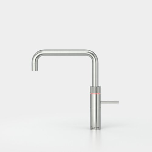 Quooker Fusion square kokendwaterkraan opbouw uitloop draaibaar met Combi+ reservoir & Cube reservoir RVS Quooker Quooker Fusion square kokendwaterkraan opbouw uitloop draaibaar met Combi+ reservoir & Cube reservoir RVS