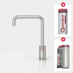 Quooker Nordic square kokendwaterkraan opbouw uitloop draaibaar met Pro3 reservoir & Cube reservoir RVS Quooker Quooker Nordic square kokendwaterkraan opbouw uitloop draaibaar met Pro3 reservoir & Cube reservoir RVS