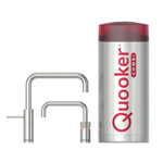 Quooker Nordic square Twintaps met Combi reservoir RVS Quooker Quooker Nordic square Twintaps met Combi reservoir RVS