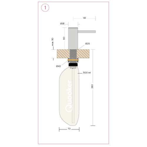 Quooker Quooker Zeeppomp Nordic Chroom