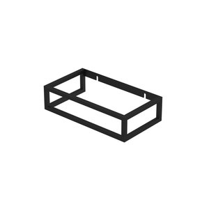 INK INK Frame 40x22x10cm - stalen frame ter bevestiging van Fontein - 40x22cm - staal zwart mat INK Frame 40x22x10cm - stalen frame ter bevestiging van Fontein - 40x22cm - staal zwart mat