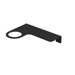 INK Mono Stalen mini planchet - rechts - 0 kraangaten - staal zwart mat INK INK Mono Stalen mini planchet - rechts - 0 kraangaten - staal zwart mat