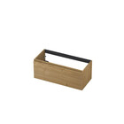 INK Fineer Wastafelonderkast - 100x45x40cm - 1 lade - greeploos - houten keerlijst - MDF - Fineer Natur INK Fineer Wastafelonderkast - 100x45x40cm - 1 lade - greeploos - houten keerlijst - MDF - Fineer Natur