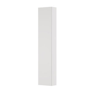 INK Hoge Badkamerkast - 35x20x169cm - 1 deur - links en rechtsdraaiend - Spiegel - aan binnenzijde MDF lak wit hoogglans