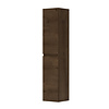 INK Fineer Hoge Badkamerkast - 35x37x169cm - 2 deuren - links en rechtsdraaiend - greeploos - MDF - Fineer Chocolate