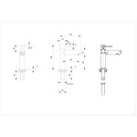 INK Fonteinkraan - 14.9cm - koudwater - messing Chroom INK INK Fonteinkraan - 14.9cm - koudwater - messing Chroom