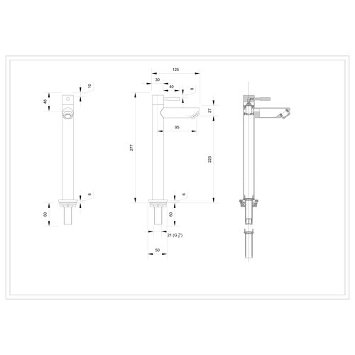 INK 2A Fonteinkraanset - staande Fonteinkraan - hoog - always open - plug en Design Sifon - Chroom INK INK 2A Fonteinkraanset - staande Fonteinkraan - hoog - always open - plug en Design Sifon - Chroom