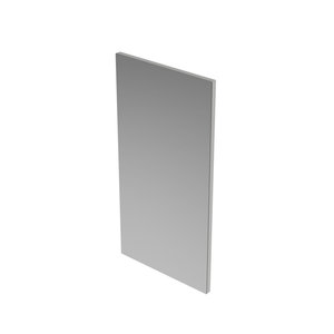 INK Fontein Spiegel -  op houten plaat 36x2x70cm - aluminium Spiegel