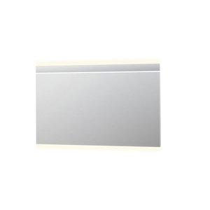 INK SP6 Spiegel - 140x4x80cm - LED horizontaal - boven en onder - colour changing - dimbaar - aluminium Zilver