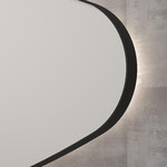 INK SP23 Spiegel - 80x4x50cm - LED onder en boven colour changing - dimbaar - organisch - in stalen kader - links Aluminium Mat Zwart INK INK SP23 Spiegel - 80x4x50cm - LED onder en boven colour changing - dimbaar - organisch - in stalen kader - links Aluminium Mat Zwart