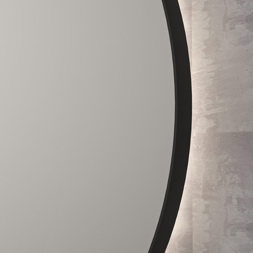 INK SP17 Spiegel - 100x4x100cm - LED onder en boven colour changing - dimbaar - in stalen kader - Aluminium Mat Zwart INK INK SP17 Spiegel - 100x4x100cm - LED onder en boven colour changing - dimbaar - in stalen kader - Aluminium Mat Zwart