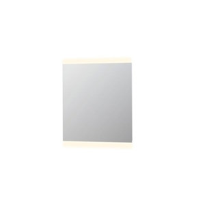 INK SP4 Spiegel - 80x4x80cm - LED onder en boven colour changing - dimbaar - aluminium Zilver
