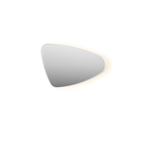 INK SP23 Spiegel - 100x4x60cm - LED onder en boven colour changing - dimbaar - organisch - in stalen kader - rechts - Aluminium Mat wit INK INK SP23 Spiegel - 100x4x60cm - LED onder en boven colour changing - dimbaar - organisch - in stalen kader - rechts - Aluminium Mat wit