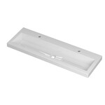 INK Roots wastafel | 120 | 1 wasbak | Midden | 2 kraangaten | Glans wit INK INK Roots wastafel | 120 | 1 wasbak | Midden | 2 kraangaten | Glans wit