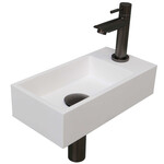 INK Versus Fonteinpack - Polystone - rechts fonteinkraan - Design Sifon - afvoerplug - incl. fonteinkraan, design sifon, design plug en montageset INK INK Versus Fonteinpack - Polystone - rechts fonteinkraan - Design Sifon - afvoerplug - incl. fonteinkraan, design sifon, design plug en montageset