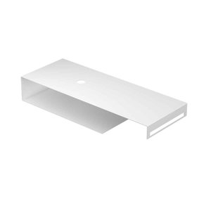 INK INK Smart XL Stalen Fonteinplateau - 120x45x20cm - tbv enkele waskom - zonder kraangat - handdoekhouder rechts - staal - Mat wit INK Smart XL Stalen Fonteinplateau - 120x45x20cm - tbv enkele waskom - zonder kraangat - handdoekhouder rechts - staal - Mat wit