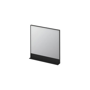 INK SP14 Spiegel - 80x10x80cm - in kader - planchet - aluminium zwart mat