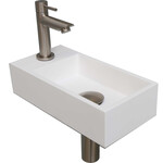 INK Versus Fonteinpack - Polystone - links fonteinkraan - designsifon - afvoerplug - incl bevestiging INK INK Versus Fonteinpack - Polystone - links fonteinkraan - designsifon - afvoerplug - incl bevestiging