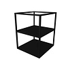 INK Ferro regaal 40x45x52cm - staal - Mat zwart