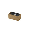 INK Fineer Wastafelonderkast - 90x45x40cm - 1 lade - binnenlade - greeploos - houten keerlijst - MDF - Fineer Natur