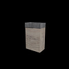 INK fonteinset 40x169x23cm met kraangat rechts rechtsdraaiende deur hardsteen - MFC - Scotch oak - inclusief onderkast