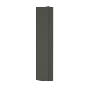 INK Hoge Badkamerkast - 35x20x169cm - 1 deur - links en rechtsdraaiend - Spiegel - aan binnenzijde MDF lak - Mat beton groen