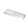 INK Momento wastafel | 140 | 1 wasbak | Links | 1 kraangat | Glans wit