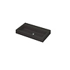 INK Momento wastafel | 80 | 1 wasbak | Midden | 0 kraangaten | Zwart