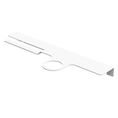 INK Mono M planchet - rechts - 0 kraangaten - staal Mat wit INK INK Mono M planchet - rechts - 0 kraangaten - staal Mat wit