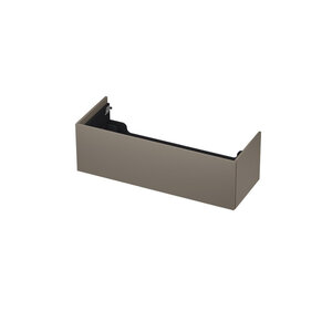 INK INK Push-to-open Wastafelonderkast - 120x45x37.6cm - 1 lade - Push-to-open - recht opdekfront - MDF lak - taupe mat INK Push-to-open Wastafelonderkast - 120x45x37.6cm - 1 lade - Push-to-open - recht opdekfront - MDF lak - taupe mat