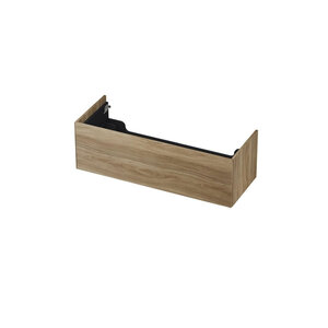 INK INK Push-to-open Wastafelonderkast - 120x45x37.6cm - 1 lade - Push-to-open - recht opdekfront - MFC Zuiver eiken INK Push-to-open Wastafelonderkast - 120x45x37.6cm - 1 lade - Push-to-open - recht opdekfront - MFC Zuiver eiken