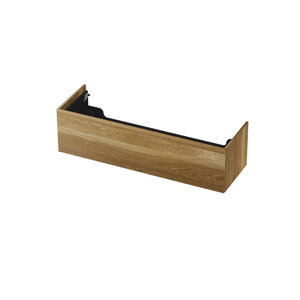 INK INK Push-to-open Wastafelonderkast - 140x45x37.6cm - 1 lade - Push-to-open - recht opdekfront - Massief Eiken - eiken Aqua INK Push-to-open Wastafelonderkast - 140x45x37.6cm - 1 lade - Push-to-open - recht opdekfront - Massief Eiken - eiken Aqua