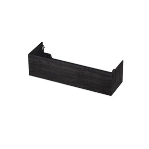 INK INK Push-to-open Wastafelonderkast - 140x45x37.6cm - 1 lade - Push-to-open - recht opdekfront - MFC Houtskool eiken INK Push-to-open Wastafelonderkast - 140x45x37.6cm - 1 lade - Push-to-open - recht opdekfront - MFC Houtskool eiken