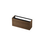 INK Push-to-open Wastafelonderkast - 140x45x65cm - 2 lades - Push-to-open - horizontaal gefreesd - Massief Eiken - eiken chocolate INK Push-to-open Wastafelonderkast - 140x45x65cm - 2 lades - Push-to-open - horizontaal gefreesd - Massief Eiken - eiken chocolate