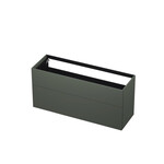 INK Push-to-open Wastafelonderkast - 140x45x65cm - 2 lades - Push-to-open - rechte opdekfronten - MDF lak - Mat beton groen INK INK Push-to-open Wastafelonderkast - 140x45x65cm - 2 lades - Push-to-open - rechte opdekfronten - MDF lak - Mat beton groen