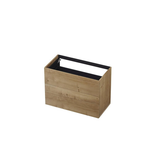 INK Push-to-open Wastafelonderkast - 90x45x65cm - 2 lades - Push-to-open - rechte opdekfronten MDF - Fineer Ash grey INK INK Push-to-open Wastafelonderkast - 90x45x65cm - 2 lades - Push-to-open - rechte opdekfronten MDF - Fineer Ash grey