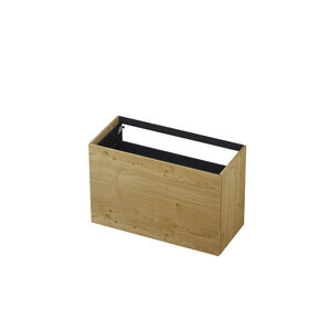 INK INK Push-to-open Wastafelonderkast - 100x45x65cm - 2 lades - Push-to-open - rechte opdekfronten - MDF - Fineer Natur INK Push-to-open Wastafelonderkast - 100x45x65cm - 2 lades - Push-to-open - rechte opdekfronten - MDF - Fineer Natur
